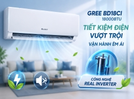 Đánh Giá Điều Hòa Gree 18000BTU BD18CI: Lựa Chọn Làm Lạnh Hoàn Hảo Cho Phòng Khách Lớn