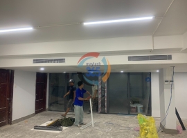 Hoàn thiện công trình lắp đặt hệ thống máy lạnh giấu trần tại quận 7, TPHCM 