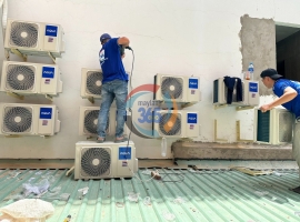 Lắp đặt máy lạnh Aqua tại Quận 1