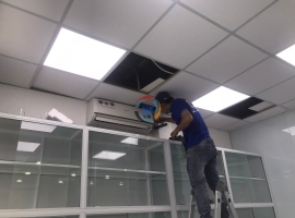 Công trình lắp đặt hệ thống MÁY LẠNH ÂM TRẦN LG và MÁY LẠNH TREO TƯỜNG SHARP tại Quận Bình Chánh 