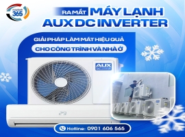 Máy Lạnh AUX Thế Hệ Mới: Công Nghệ DC Inverter Thông Minh & Dàn Tản Nhiệt Mạ Vàng Bền Bỉ
