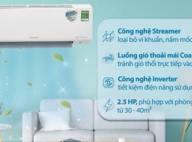 Giới thiệu máy lạnh Daikin 1 chiều FTKF60XVMV 