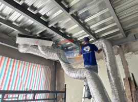 Công trình lắp đặt trọn gói máy lạnh giấu trần nối ống gió tại Quận 3 Hồ Chí Minh