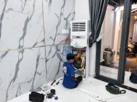 Thi công lắp đặt máy lạnh tủ đứng Nagakawa tại Hồ Chí Minh
