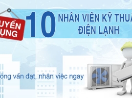 TUYỂN DỤNG KỸ THUẬT ĐIỆN LẠNH TẠI HỒ CHÍ MINH