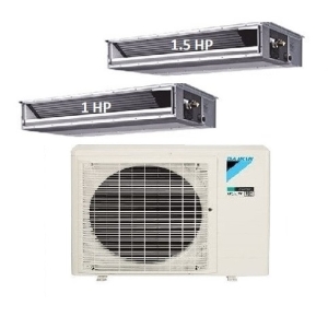 61.Máy Lạnh Multi Daikin Inverter 1 Dàn Nóng 2 HP + 2 Dàn Lạnh Giấu  Trần Nối Ống Gió 1 HP – 1.5 HP