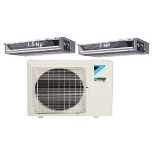 78.Máy Lạnh Multi Daikin Inverter 1 Dàn Nóng 3.5 HP + 2 Dàn Lạnh Giấu  Trần Nối Ống Gió 1.5 HP- 2 HP