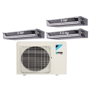 79.Máy Lạnh Multi Daikin Inverter 1 Dàn Nóng 4 HP + 3 Dàn Lạnh Giấu  Trần Nối Ống Gió 1HP-1.5HP-2HP