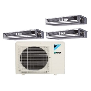 63.Máy Lạnh Multi Daikin Inverter 1 Dàn Nóng 3.5 HP + 3 Dàn Lạnh Giấu  Trần Nối Ống Gió 1 HP-1.5 HP