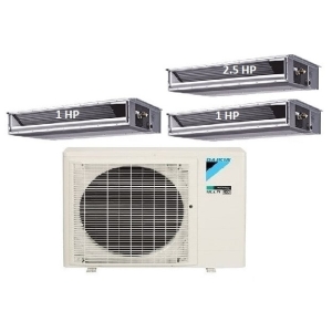 72.Máy Lạnh Multi Daikin Inverter 1 Dàn Nóng 4 HP + 3 Dàn Lạnh Giấu  Trần Nối Ống Gió 1 HP – 2.5 HP