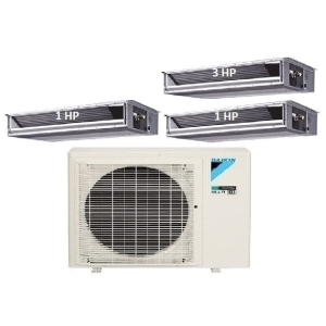 86.Máy Lạnh Multi Daikin Inverter 1 Dàn Nóng 4 HP + 3 Dàn Lạnh Giấu  Trần Nối Ống Gió 1 HP-3 HP