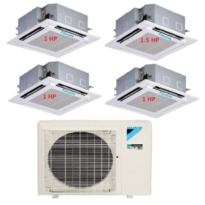 33.Máy Lạnh Multi Daikin Inverter 1 Dàn Nóng 4 HP + 4 Dàn Lạnh Âm Trần 1 HP - 1.5 HP 