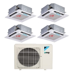 38.Máy Lạnh Multi Daikin Inverter 1 Dàn Nóng 4 HP + 4 Dàn Lạnh Âm Trần 1 HP – 2 HP