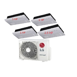 99.Máy Lạnh Multi LG 1 Dàn Nóng 5 Hp + 4 Dàn Lạnh Âm Trần 1 Hướng 1 Hp - 2.5 Hp