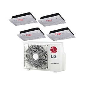 98.Máy Lạnh Multi LG 1 Dàn Nóng 5 Hp + 4 Dàn Lạnh Âm Trần 1 Hướng 1 Hp - 2 Hp