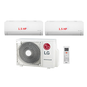 21.Máy Lạnh Multi LG 1 Dàn Nóng 2.5 Hp + 2 Dàn Lạnh Treo Tường 1.5 Hp