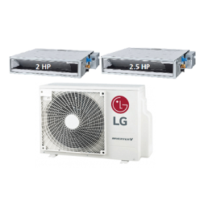 89.Máy Lạnh Multi LG 1 Dàn Nóng 4 Hp + 2 Dàn Lạnh Âm Trần Nối Ống Gió 2 Hp - 2.5 Hp