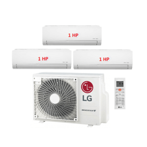 3.Máy Lạnh Multi LG 1 Dàn Nóng 3.5 Hp + 3 Dàn Lạnh Treo Tường 1 Hp-A3UQ30GFD0/AMNQ09GSJA0