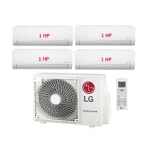 4.Máy Lạnh Multi LG 1 Dàn Nóng 4 Hp + 4 Dàn Lạnh Treo Tường 1 Hp-A4UQ36GFD0/AMNQ09GSJA0