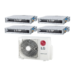 84.Máy Lạnh Multi LG 1 Dàn Nóng 5 Hp + 4 Dàn Lạnh Âm Trần Nối Ống Gió 1.5 Hp