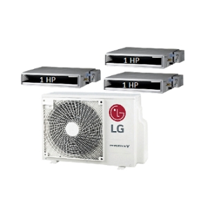 62.Máy Lạnh Multi LG 1 Dàn Nóng 2.5 Hp + 3 Dàn Lạnh Âm Trần Nối Ống Gió 1 Hp