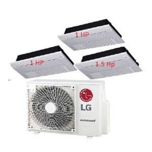 37.Máy Lạnh Multi LG 1 Dàn Nóng 2.5 Hp + 3 Dàn Lạnh Âm Trần 1 Hướng Thổi 1 Hp - 1.5 Hp