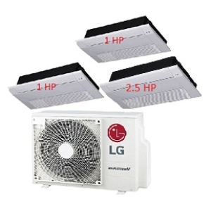 48.Máy Lạnh Multi LG 1 Dàn Nóng 3.5 Hp + 3 Dàn Lạnh Âm Trần 1 Hướng Thổi 1 Hp - 2.5 Hp