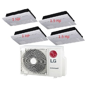 49.Máy Lạnh Multi LG 1 Dàn Nóng 4 Hp + 4 Dàn Lạnh Âm Trần 1 Hướng Thổi 1 Hp - 1.5 Hp