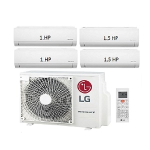 19.Máy Lạnh Multi LG 1 Dàn Nóng 4 Hp + 2 Dàn Lạnh Treo Tường 1 Hp + 2 Dàn Lạnh Treo Tường 1.5 Hp