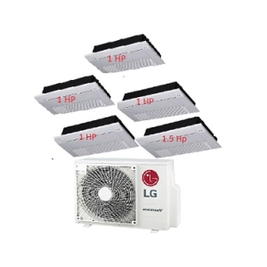 40.Máy Lạnh Multi LG 1 Dàn Nóng 5 Hp + 5 Dàn Lạnh Âm Trần 1 Hướng Thổi 1 Hp - 1.5 Hp