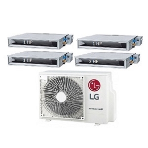 92.Máy Lạnh Multi LG 1 Dàn Nóng 5 Hp + 4 Dàn Lạnh Âm Trần Nối Ống Gió 1 Hp - 2 Hp