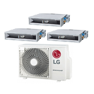 73.Máy Lạnh Multi LG 1 Dàn Nóng 3.5 Hp + 3 Dàn Lạnh Âm Trần Nối Ống Gió 1 Hp - 2 Hp