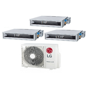 67.Máy Lạnh Multi LG 1 Dàn Nóng 2.5 Hp + 3 Dàn Lạnh Âm Trần Nối Ống Gió 1 Hp - 1.5 Hp