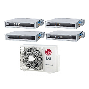 69.Máy Lạnh Multi LG 1 Dàn Nóng 4 Hp + 4 Dàn Lạnh Âm Trần Nối Ống Gió 1 Hp - 1.5 Hp