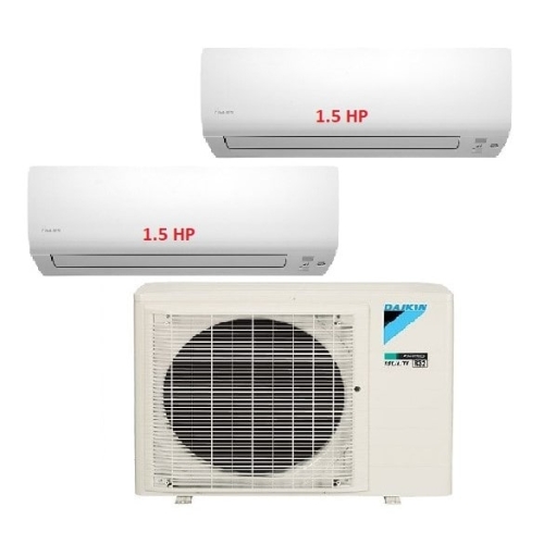 18.Máy Lạnh Multi Daikin Inverter 1 Dàn Nóng 3 HP + 2 Dàn Lạnh Treo Tường 1.5 HP 