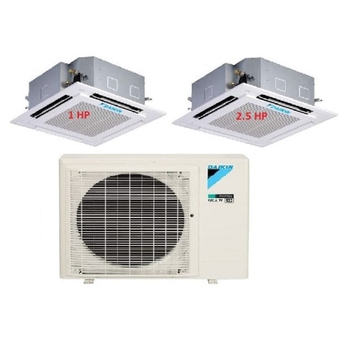 39.Máy Lạnh Multi Daikin Inverter 1 Dàn Nóng 3 HP + 2 Dàn Lạnh Âm Trần 1 HP – 2.5 HP