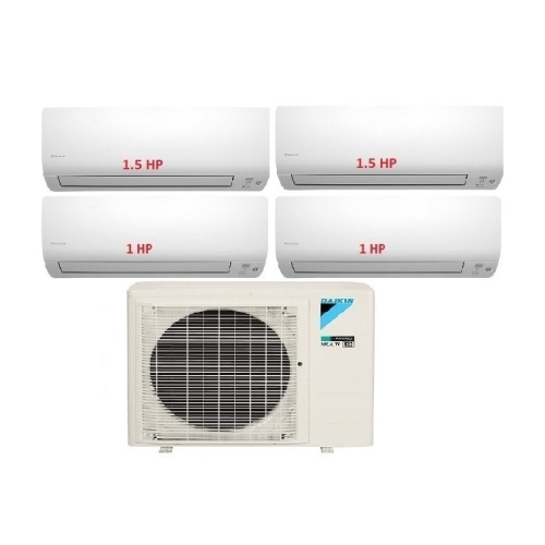9.Máy Lạnh Multi Daikin Inverter 1 Dàn Nóng 4 HP + 4 Dàn Lạnh Treo Tường 1 HP - 1.5 HP
