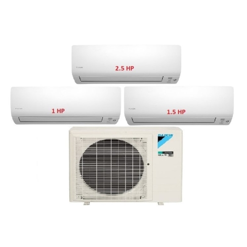25.Máy Lạnh Multi Daikin Inverter 1 Dàn Nóng 4 HP + 3 Dàn Lạnh Treo Tường 1 HP - 1.5 HP - 2.5 HP