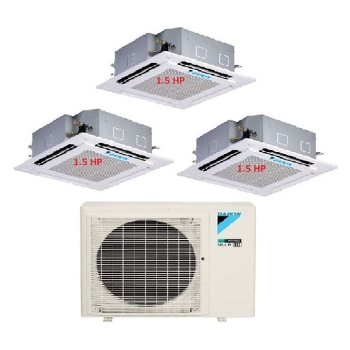45.Máy Lạnh Multi Daikin Inverter 1 Dàn Nóng 4 HP + 3 Dàn Lạnh Âm Trần 1.5 HP