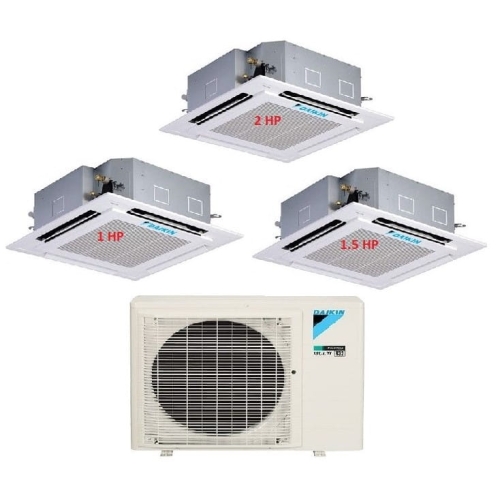 48.Máy Lạnh Multi Daikin Inverter 1 Dàn Nóng 4 HP + 3 Dàn Lạnh Âm Trần 1 HP - 1.5 HP - 2 HP