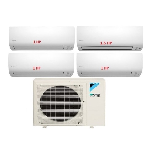 8.Máy Lạnh Multi Daikin Inverter 1 Dàn Nóng 4 HP + 4 Dàn Lạnh Treo Tường 1 HP - 1.5 HP