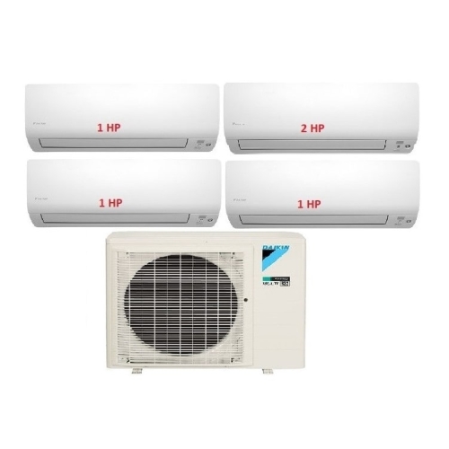 13.Máy Lạnh Multi Daikin Inverter 1 Dàn Nóng 4 HP + 4 Dàn Lạnh Treo Tường 1 HP - 2 HP