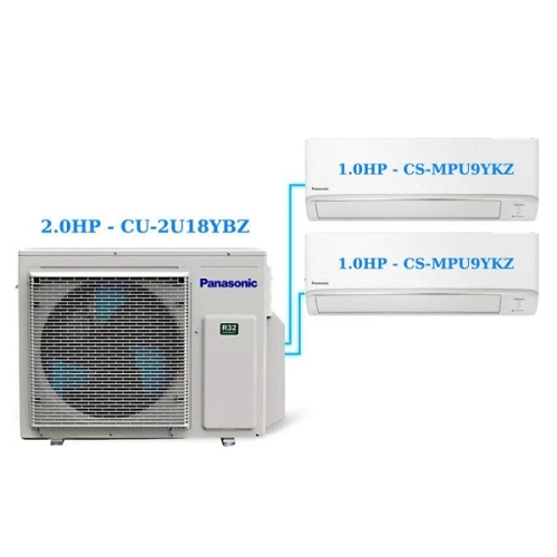 Combo Multi Panasonic Inverter 2 HP CU-2U18YBZ/CS-MPU9YKZ