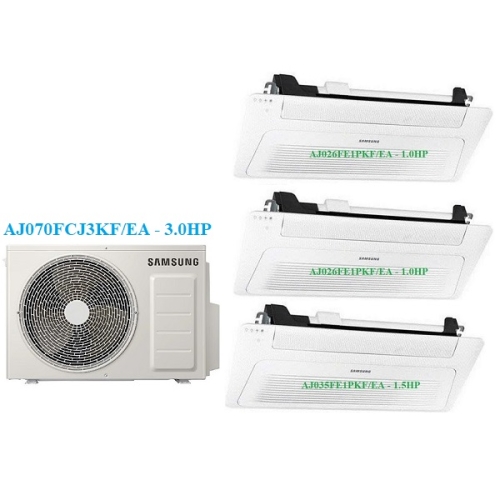 Combo Multi Samsung Inverter 1 Dàn Nóng 3 Hp + 3 Dàn Lạnh 1 Hướng 1Hp-1.5Hp