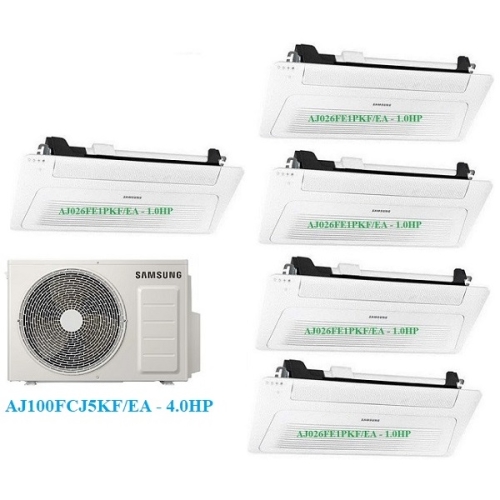 Combo Multi Samsung Inverter 1 Dàn Nóng 4 Hp + 5 Dàn Lạnh 1 Hướng 1Hp