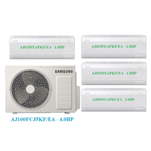 Combo Multi Samsung Inverter 1 Dàn Nóng 4 Hp + 4 Dàn Lạnh 1 Hp-2 Hp