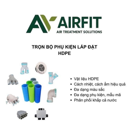 Máy Cấp Không Khí Tươi Sạch Airfit 1 Chiều 400m3/h 400YKP