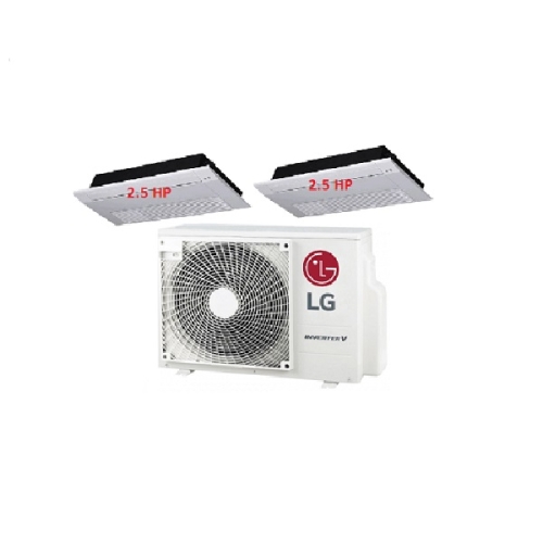 60.Máy Lạnh Multi LG 1 Dàn Nóng 5 Hp + 2 Dàn Lạnh Âm Trần 1 Hướng Thổi 2.5 Hp