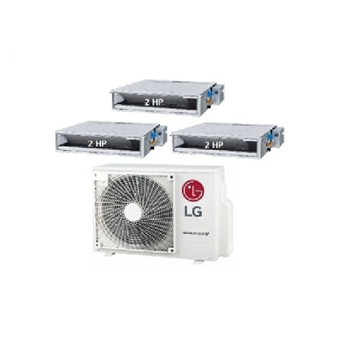 87.Máy Lạnh Multi LG 1 Dàn Nóng 5 Hp + 3 Dàn Lạnh Âm Trần Nối Ống Gió 2 Hp