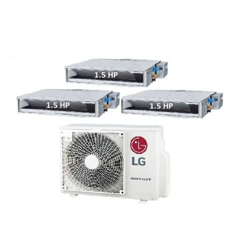 82.Máy Lạnh Multi LG 1 Dàn Nóng 3.5 Hp + 3 Dàn Lạnh Âm Trần Nối Ống Gió 1.5 Hp